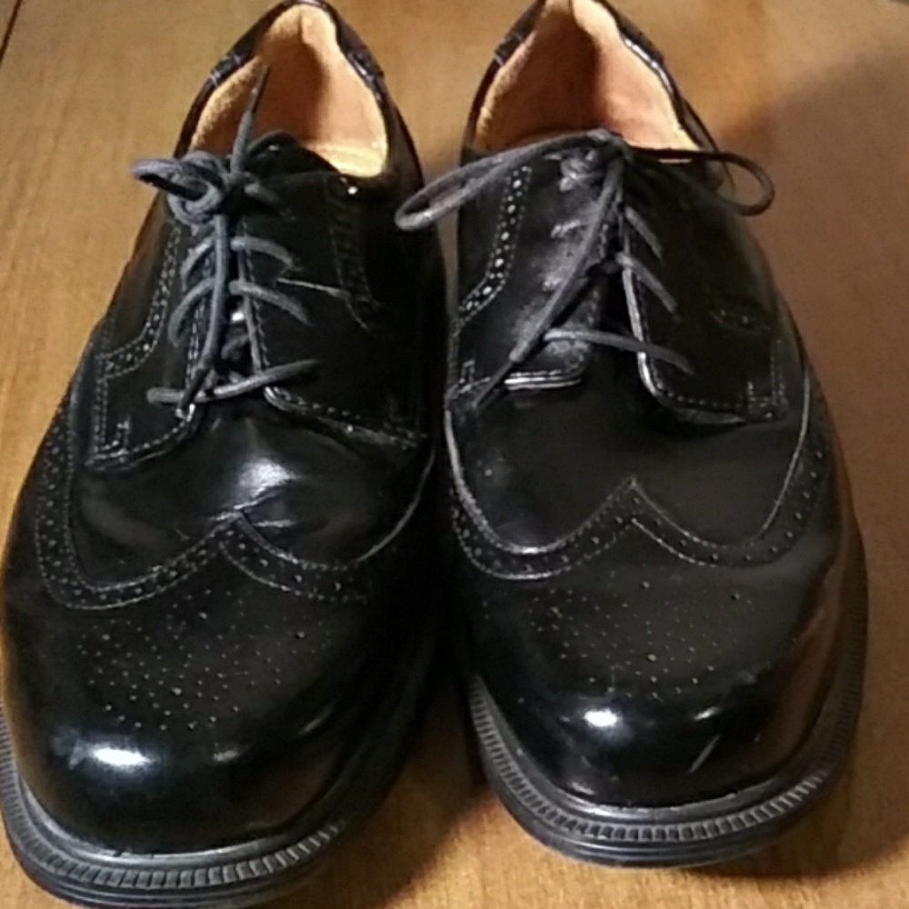 Croft and Barrow Men's Black Leather Oxford